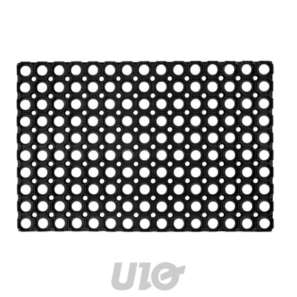 Rechthoekige deurmat 40 x 60 cm rubber