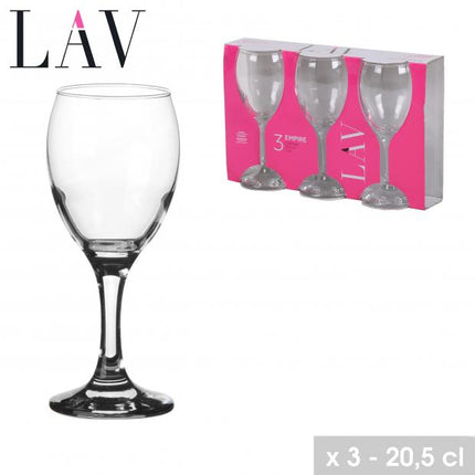 LAV Empire wijnglazen 20,5 cl - 3 stuks