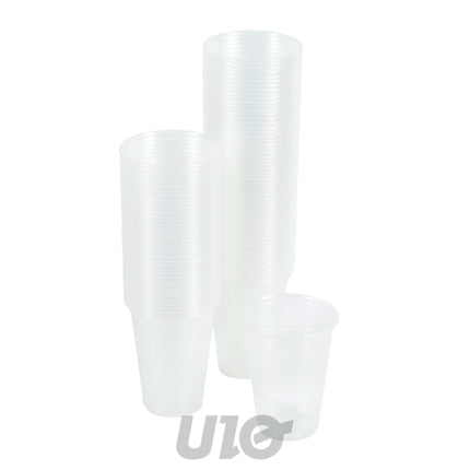 Herbruikbare waterbekers PP 20 cl, 100 stuks – transparant