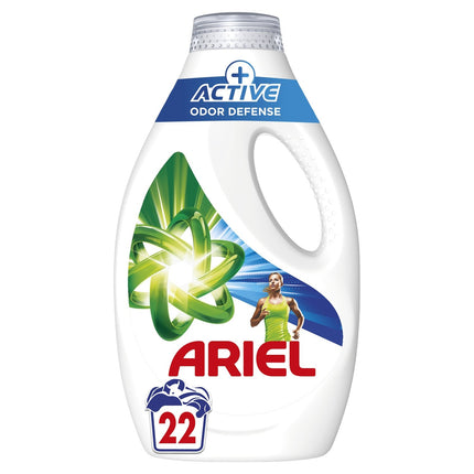 Ariel Vloeibaar Wasmiddel Active+ Odor Defense – 22 wasbeurten