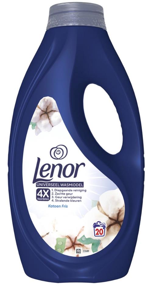 Lenor vloeibaar wasmiddel Cotton 900 ml 20 wasbeurten