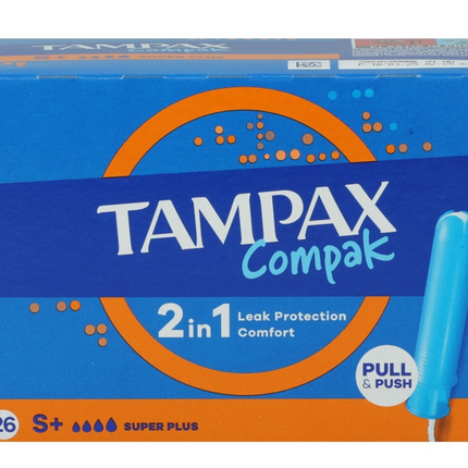 Tampax Compak 2-in-1 Super Tampons - 26 stuks
