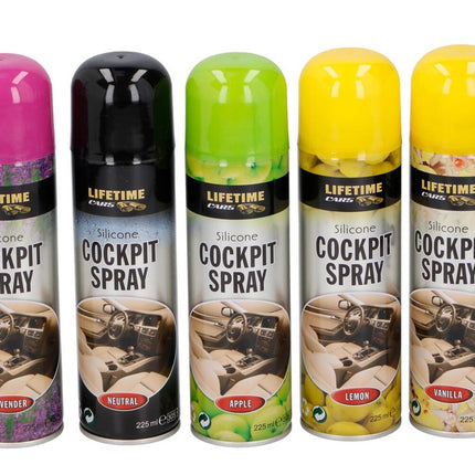 Cockpitspray 225ml Assorti Geuren