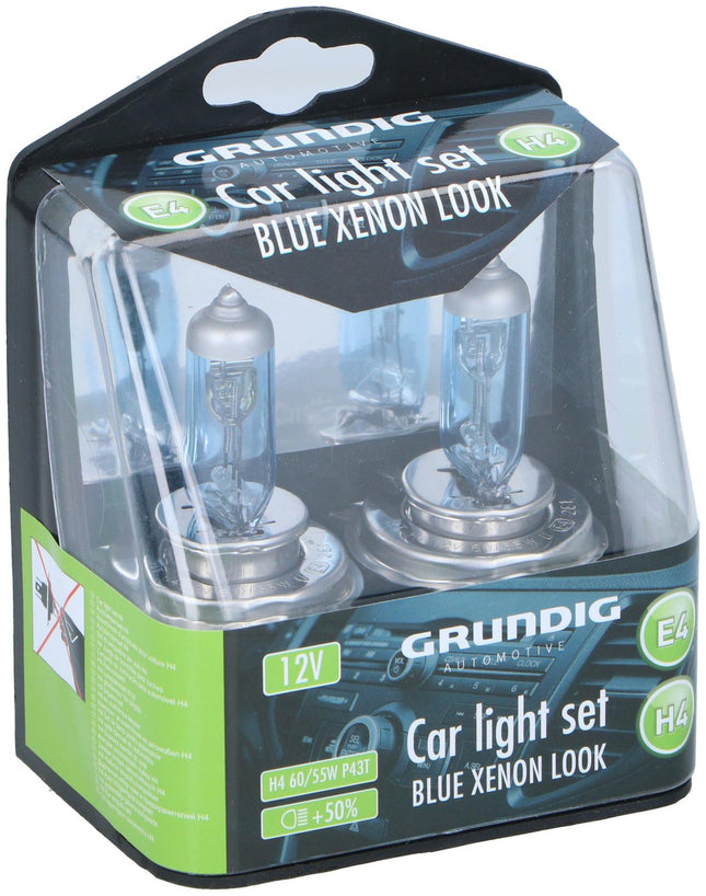 Autolampenset H4 12V Xenon Blauw