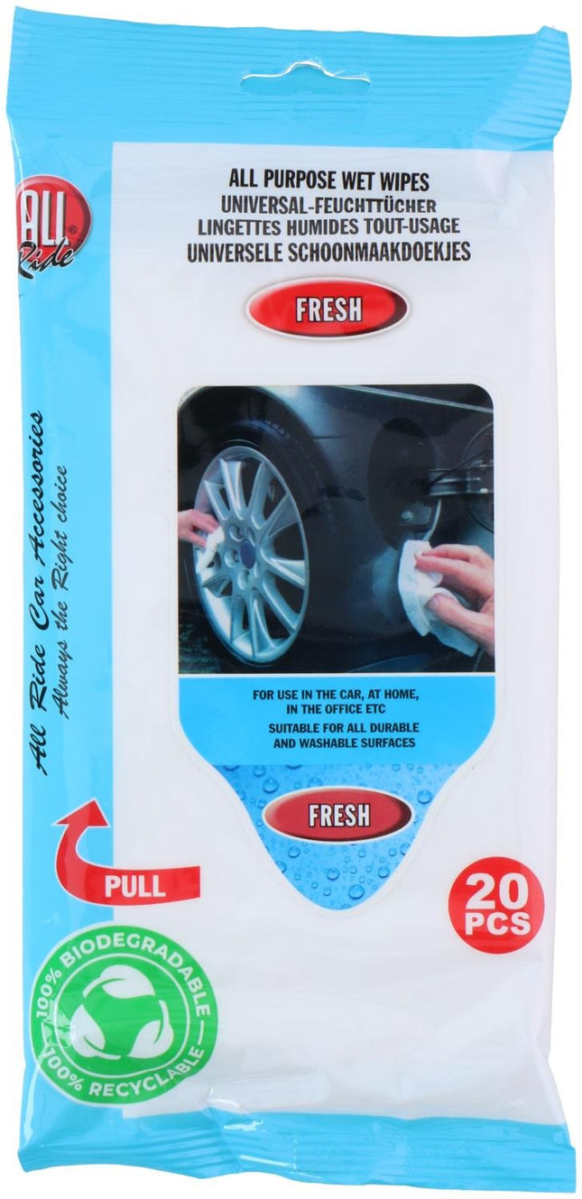 Auto multireiniger doekjes – 20 stuks