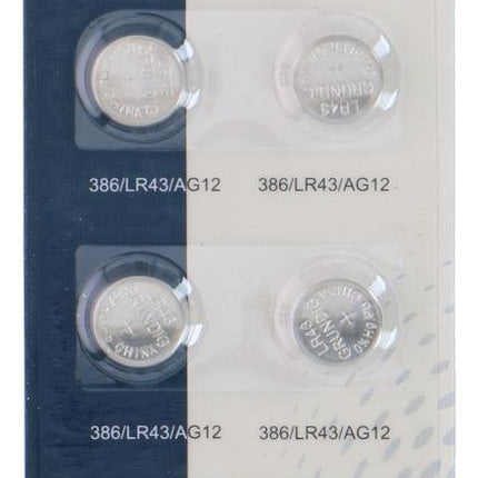 Knoopcel batterij AG12 – 6 stuks