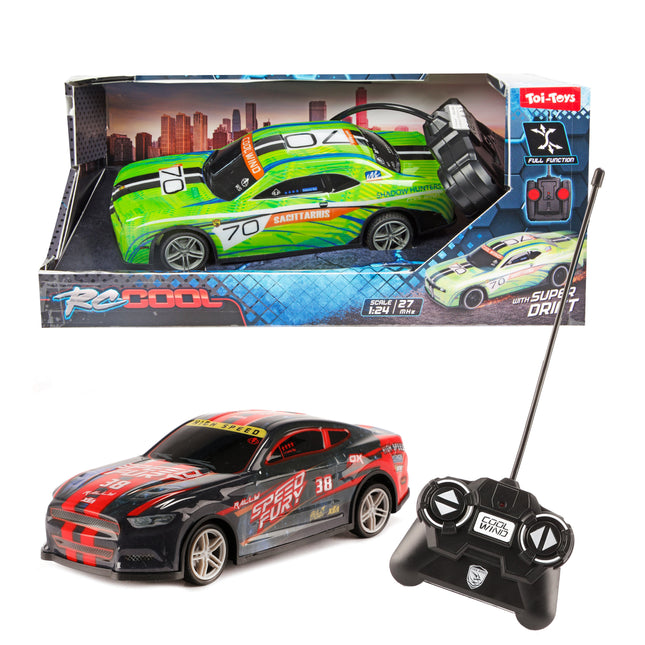 RC-COOL Rally Raceauto – afstandsbediend – 2 assorti