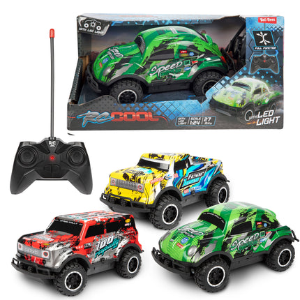 RC-COOL Cross Country Auto met licht 1:24 – 3 assorti