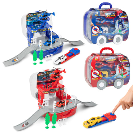 Turbo Racers Nooddienst Set met accessoires – 2 assorti