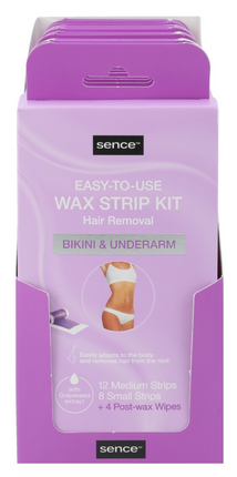 Sence Bikini- & Okselwaxstrips - 20 stuks + 4 doekjes