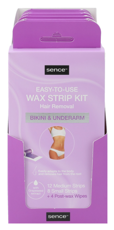 Sence Bikini- & Okselwaxstrips - 20 stuks + 4 doekjes