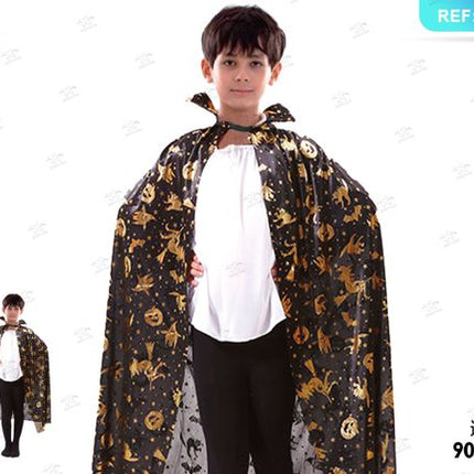 Bedrukte cape 80cm met velcro (assorti aranc