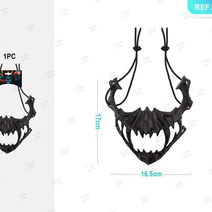 Gezichtsmasker n en zwart halloween 1st.