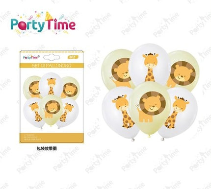 Set van 6 unicorn ballonnen 12 cm