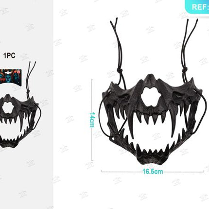 Masker met zanne tigre zwart halloween 1st.