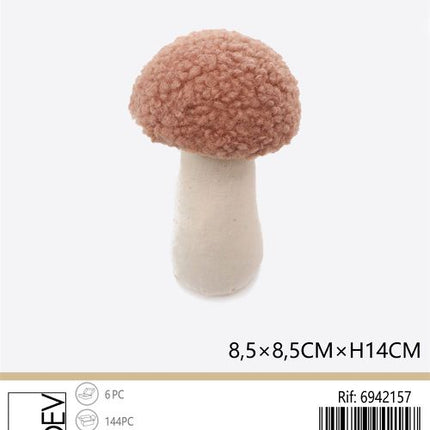 Decoratieve paddenstoel 8,5 × 8,5 × 14 cm