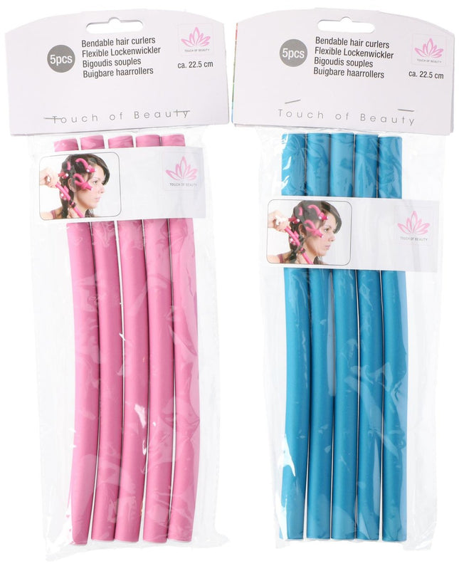 Flexibele Haarwafels Roze/Blauw