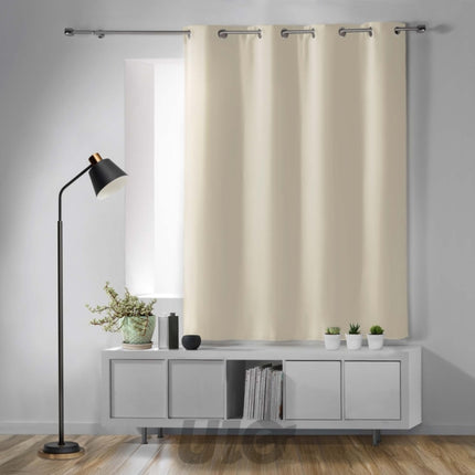 Verduisterend gordijn met ringen 135 x 180 cm naturel