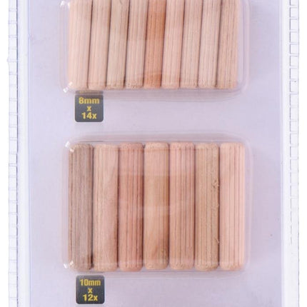 Houten deuvels – 44 stuks