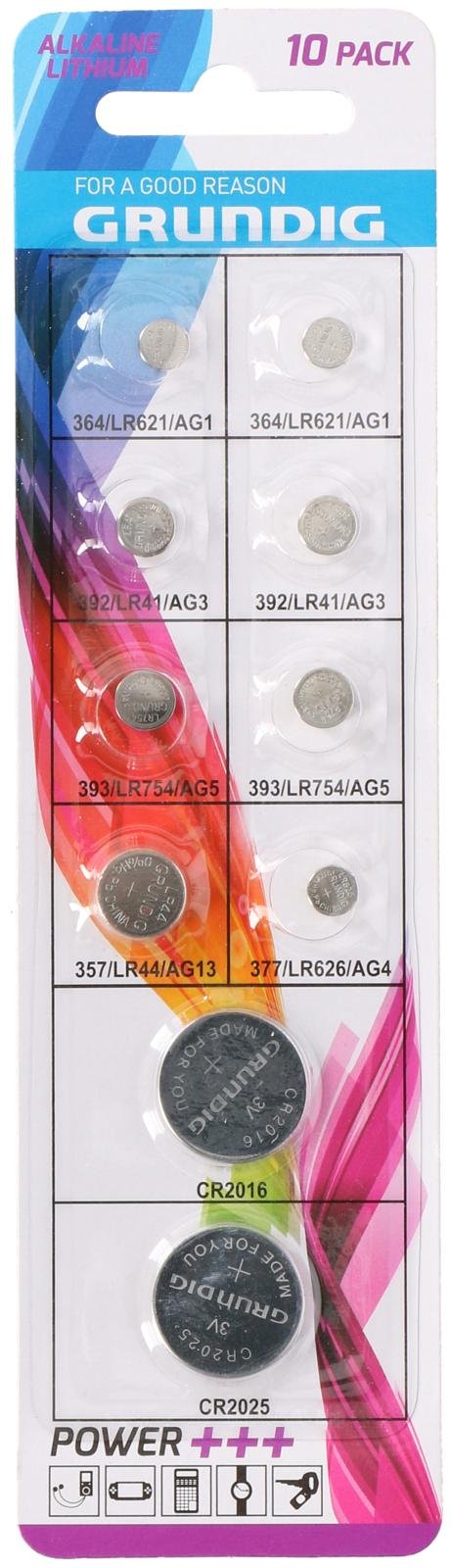 Knoopcel batterij AG/CR – 10 stuks