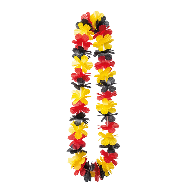 Bloemenkrans zwart-rood-geel België