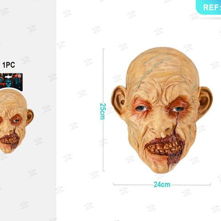 Rubberen masker halloween 1st.