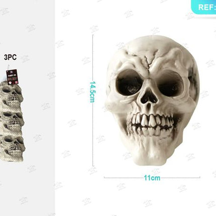 Sacchetto rete schedels halloween 3st.