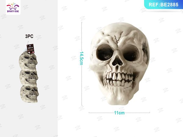 Sacchetto rete schedels halloween 3st.