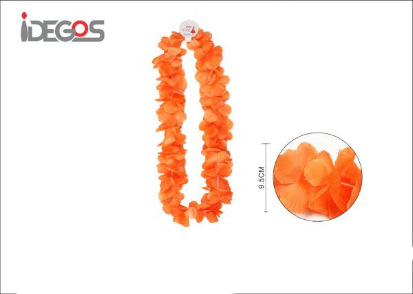 Hawaiiaanse bloemenkrans oranje