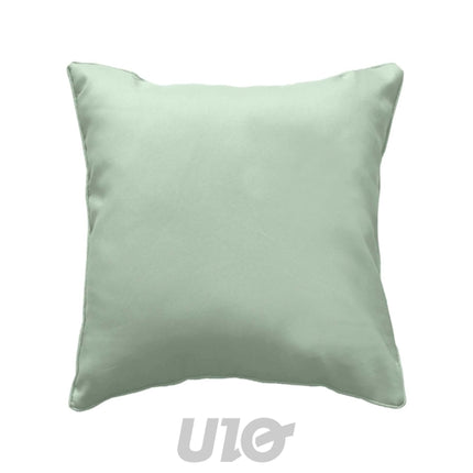 Sierkussen met bies 40 x 40 cm – saliegroen