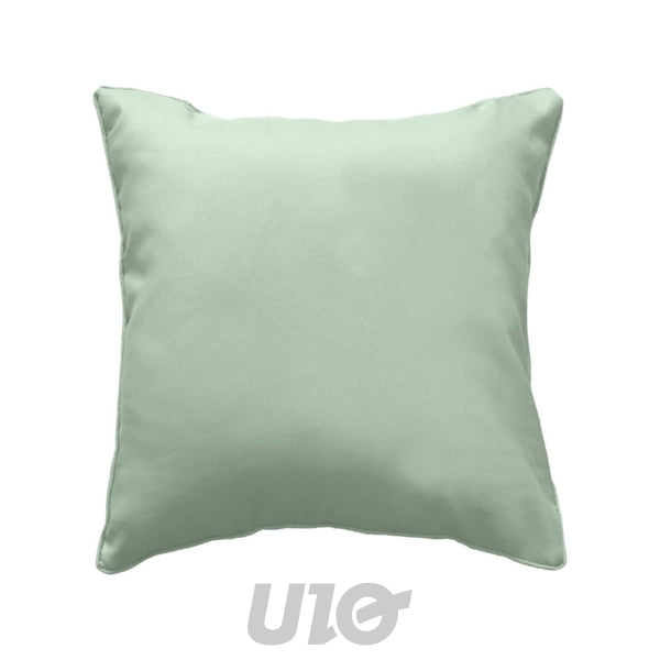 Sierkussen met bies 40 x 40 cm – saliegroen