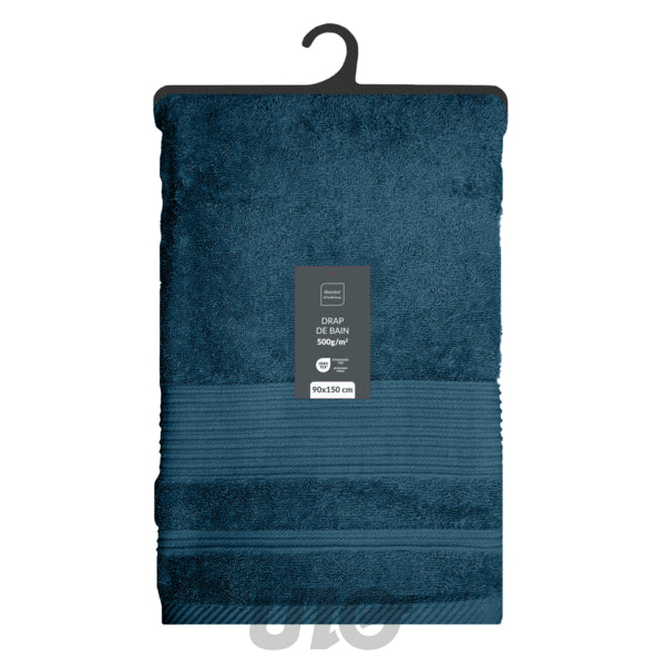 Badlaken 90 x 150 cm katoen badstof indigo
