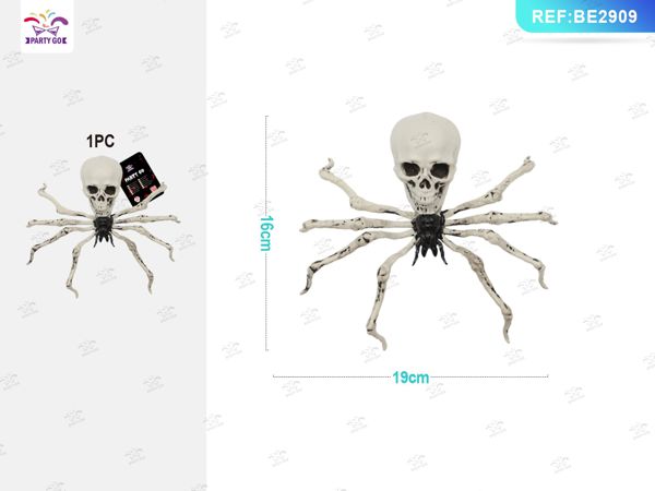 Mini spin schedel halloween (1 pezzo)