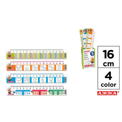 ARDA Mathematics Liniaal 16 cm