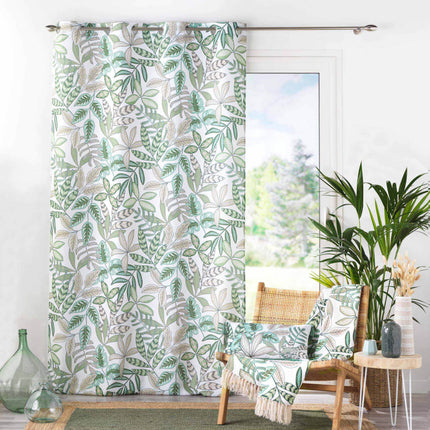 Gordijn met ringen 140 × 260 cm – Bedrukt polyester – Beautaline