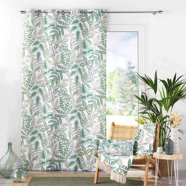 Gordijn met ringen 140 × 260 cm – Bedrukt polyester – Beautaline