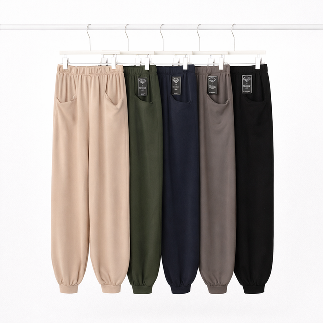 Dames Comfort Broek – Uni – Elastische Taille