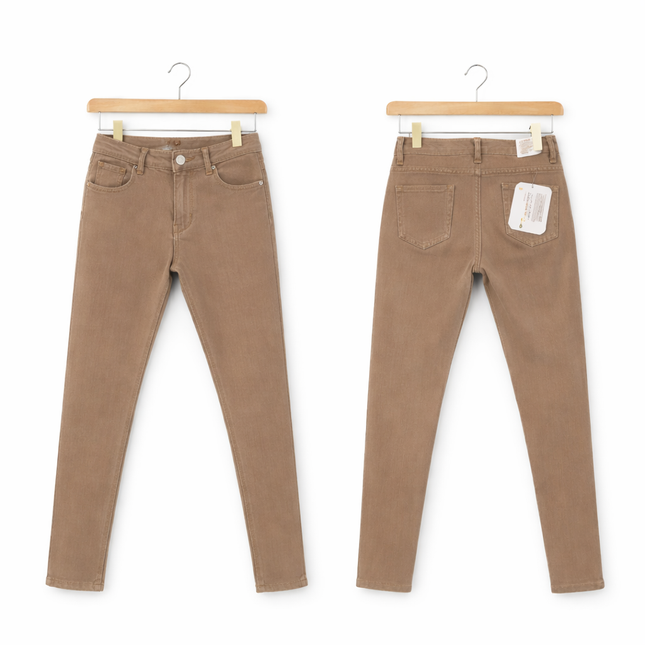 Dames Broek Push-Up – Fango (Taupe) | Maat 42–50