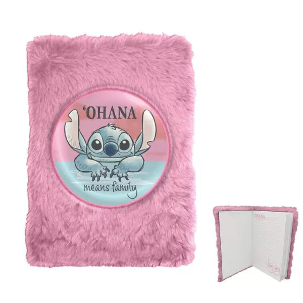 Disney Lilo and Stitch Cheeky plush notebook A5