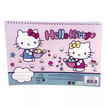 Hello Kitty World A4 Spiral Notebook, 30 Sheets