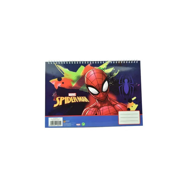 Spiderman Splotch A/4 spiral sketchbook, 30 sheets