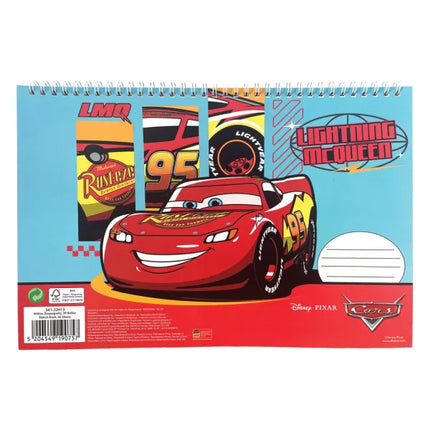 Disney Cars Roaring A/4 Spiral Sketchbook, 30 Sheets