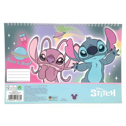 Disney Lilo and Stitch Universe A4 spiral sketchbook, 30 sheets