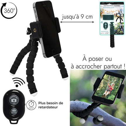 Draadloze selfiestick met statief en afstandsbediening