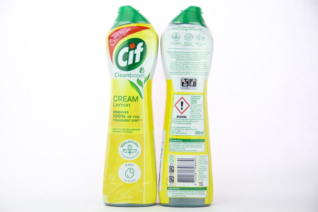 Cif Clean Boost Schuurmiddel Cream Lemon – 500 ml