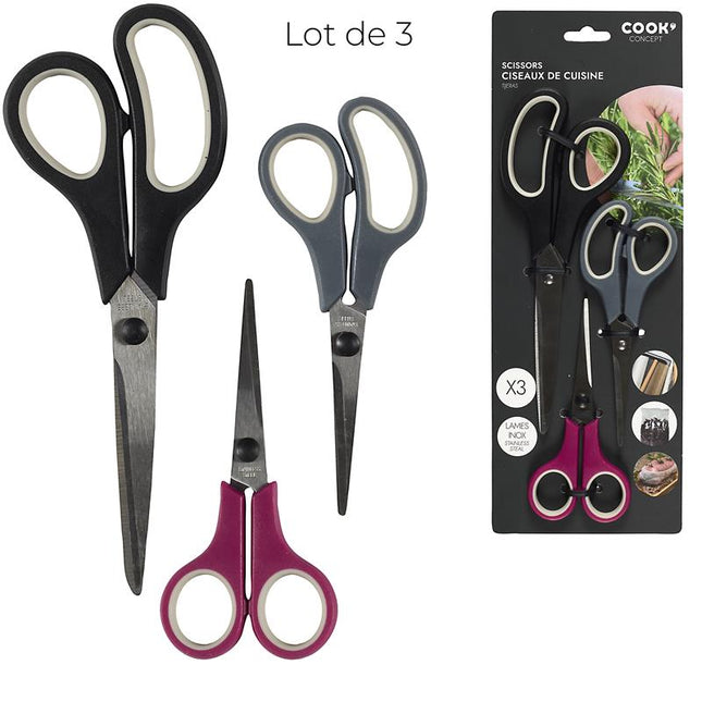 Schaarset 3-delig – 14, 17 en 21 cm