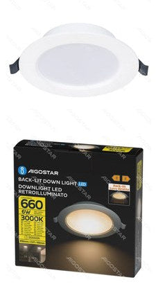 Ronde LED-inbouwspot 6W warm wit 3000K