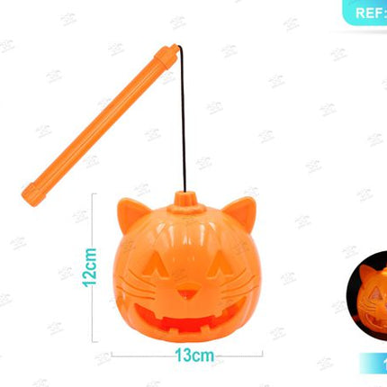 Lantaarn pompoen draagbaar in vorm van gatto halloween 1st.