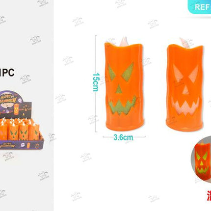 Kaars in vorm van pompoen halloween 1st.