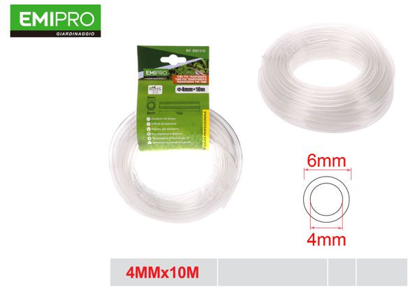 Transparante PVC-slang 4 mm x 10 m